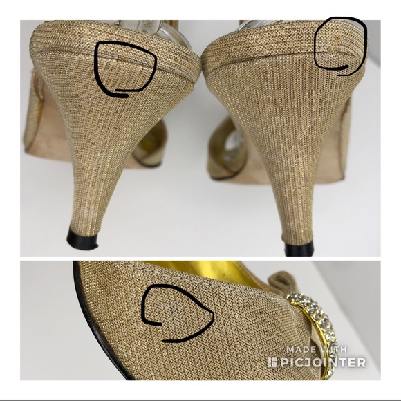 3 🟪 for $40 
Gold Sling Backs by J Renee EUC sz 8.5 - Picture 7 of 9